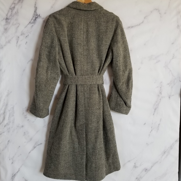 VINCE Double Breasted Belted Winter Wool Coat - Picture 10 of 12